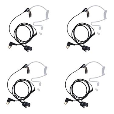Imagem de TDYU Fone de ouvido Cp200d com microfone Ptt tubo acústico fone de ouvido para Motorola CP200 CLS1110 RDM2070d CLS1410 CP185 walkie talkie rádio bidirecional pacote com 4