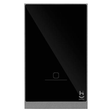 Imagem de Interruptor Inteligente 1 Tecla Conexão Zigbee Compatível Com Assistente De Voz Ios E Android Preto - Geonav
