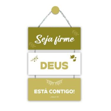 Imagem de Placa de Porta Religiosa para Casa Apartamento Seja Bem Vindo Lar Deus