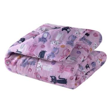 Imagem de Edredom Dupla Face Estampado de Berço ou Mini Cama com Fronha Estampad