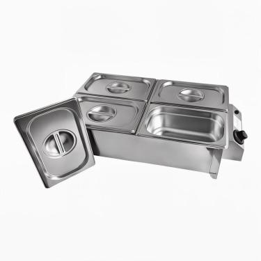 Imagem de Buffet Rechaud 4 Cubas Elétrico Inox 127V Profissional