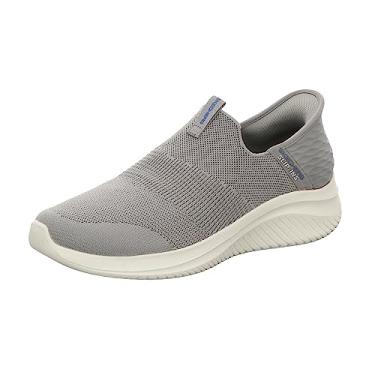 Imagem de Skechers Tênis masculino Ultra Flex 3.0 Smooth Hands Free Slip-In, Cinza, 7 Wide