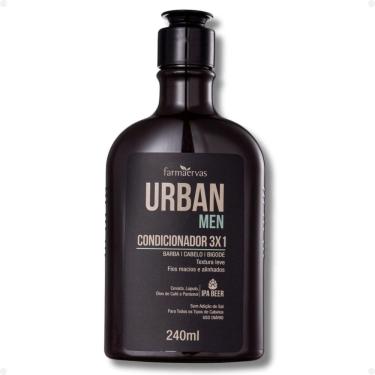 Imagem de Condicionador 3x1 Farmaervas Urban Men Barba, Cabelo e Bigode 240ml