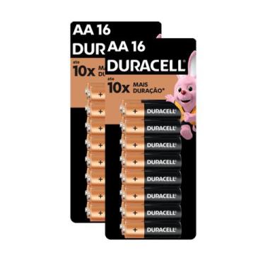 Imagem de Kit Pilha Alcalina AA com 16 Unidades 2 Cartelas - Duracell