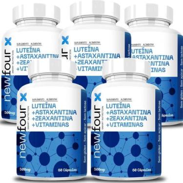 Imagem de Luteína + Astaxantina + Zeaxantina +Vitaminas Kit 5 Unidades - New Fou