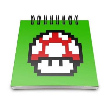 Imagem de Bloco De Anotações Cogumelo Pixel Grow Up - YAAY