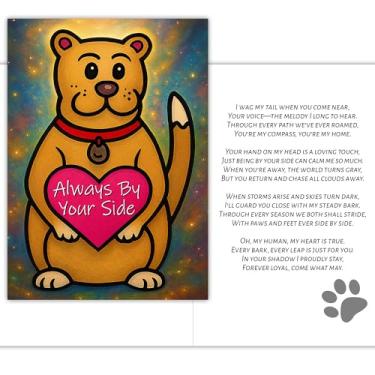 Imagem de Moving Truths Love Note from Your Dog Card | A Dog's Message of Loyalty and Devotion - Cartoon Dog