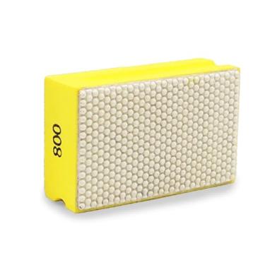 Imagem de LEPEVNEY Bloco de lixa de polimento de diamante de grão 800 para vidro de mármore de granito - almofada de moagem portátil