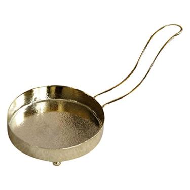 Imagem de Castiçal de luz de chá com alça de ferro para ioga vela votiva tealight candelabro sala de estar casa casamento jantar centros de mesa decoração de aniversário feriado - 13,9 x 6,5 x 5,5 cm