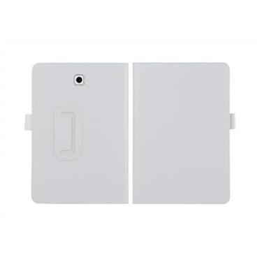 Imagem de Generic Capa fina dobrável com suporte para Samsung Galaxy Tab S2 24.6 cm SM-T810 T813 T815 T817 T818 T819, fecho magnético leve, de couro PU, flip à prova de choque, auto despertar/hibernar, capa