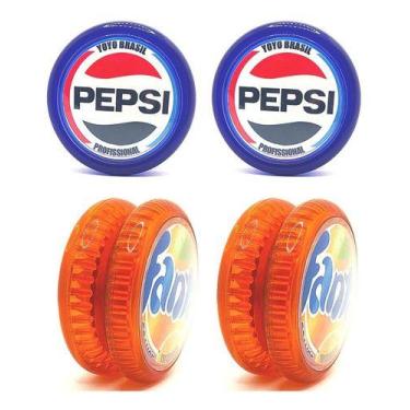 Imagem de Kit Com 4 Yoyos (ioio,yo-yo) De Rolamento Coca Pepsi Fanta - YoyoBrasi
