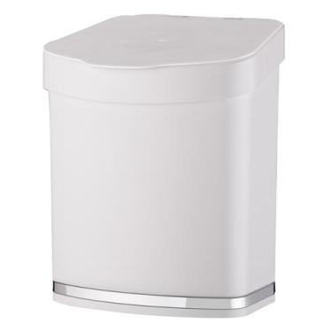Imagem de Lixeira pia de cozinha eleganza 2,5 litros branca/cromada - future