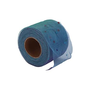 Imagem de Zerodis Rolo de Tule Decorativo Tecido de Tule Com Lantejoulas 25 Jardas para Artesanato Faça você Mesmo e Materiais Artesanais de Decoração de Festa (#1)