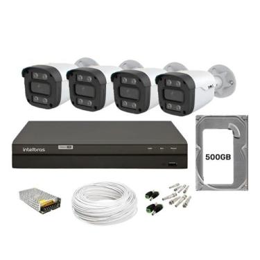 Imagem de DVR Intelbras Mhdx 1304, 4 câmeras VTV Full Color coloridas à noite, H