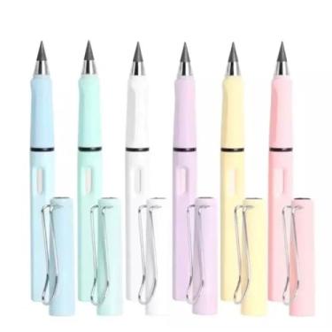 Imagem de Kit Lápis Infinito De Escrita preto Eterna Criativo Grafite Papelaria Escritório Escola estutante criança (1 Roxo)