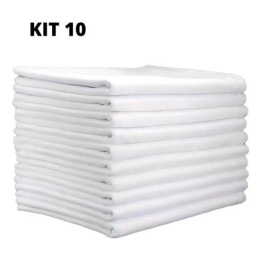 Imagem de Pano De Prato Branco Pé De Galinha O 10 Unidades Li