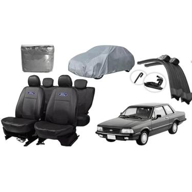 Imagem de Capa de couro +Capa de cobrir + Limpador de para - brisa -Ford del rey 80-91