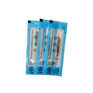 Imagem de Agulha Sistêmica Para Acupuntura Zhen KS 100 Unidades 0,30X0,40mm - Zh