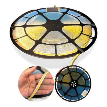 Imagem de 50m Fita Led Cob 288led/m 110v220v Direta Energia Par Perfil - Goldens