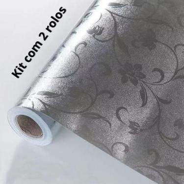 Imagem de Kit 2 Rolos de Papel De Alumínio Rolo Adesivo 3D Prova Da Agua Para Co