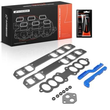 Imagem de A-Premium Conjuntos de juntas do coletor de admissão do motor inferior e superior compatíveis com Ford Mustang 1994-1995, Taurus/Thunderbird 1988-1995, Windstar 1995 e Mercury Cougar/Sable 1988-1995 e
