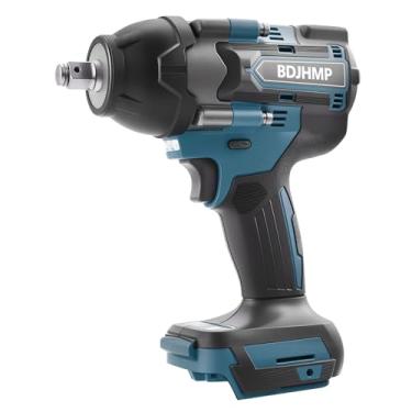 Imagem de Chave de impacto sem fio de 1/2 polegada, 1.500 N.m/337.1 m-lbs Chave de impacto sem escova compatível com bateria Makita (sem bateria), chave de impacto elétrica para carro e casa