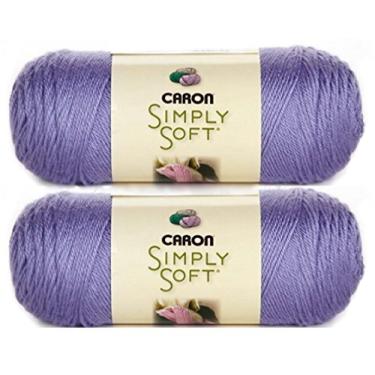 Imagem de Comprar em volume: Caron Simply Soft Yarn Solids (pacote com 2), Lavender Blue, 2-Pack, 2
