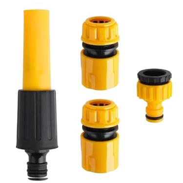 Imagem de Kit 04 Peças Esguicho para Mangueira com Engate Rápido – Jardim, Irrigação, Limpeza e Lavagem CWK Tools