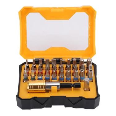 Imagem de aqxreight Conjunto de Brocas de Chave de Fenda, 30 Peças de Haste Hexagonal de 1/4 de Polegada S2, Brocas de Chave de Liga de Aço Com Biela Rápida e Conector, para Reparo de Montagem