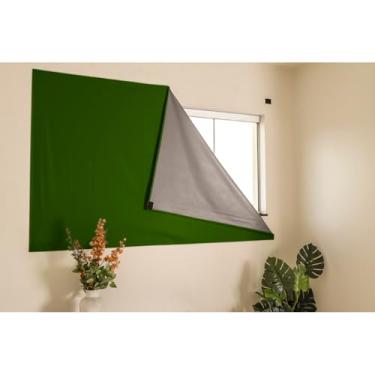 Imagem de Cortina Painel Blackout com para Sala Quarto Cozinha (verde,135X175)