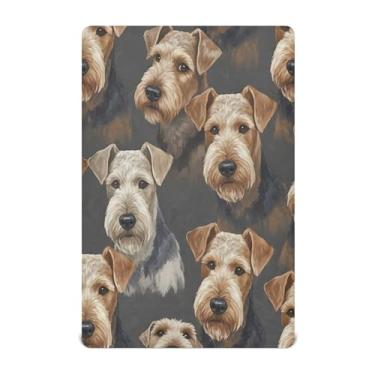 Imagem de SEHANY Lençol de berço de cachorro fofo para meninos e meninas, macio, respirável, elástico, lençol com elástico padrão para bebês de 27 x 99 cm