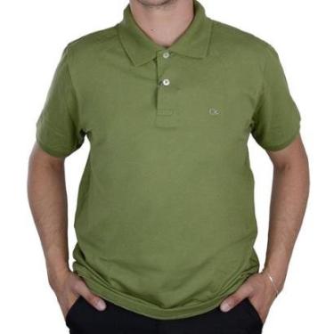 Imagem de Camisa Polo Masculina Ogochi Essencial Slim Verde - 0074-Masculino