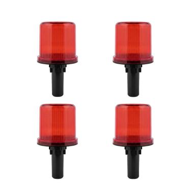 Imagem de Sinalizador Viario Solar Kit 4 Uni Estrada Rodovia Cone Emergencia Rua Alerta Obra