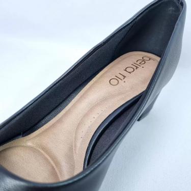 Imagem de Sapato Fem Beira Rio Peep Toe Salto Bloco Preto 4777.400