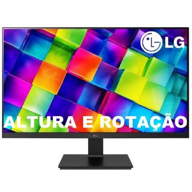 Imagem de Monitor LED 24" LG, Ajuste de altura e rotação, Pivot, IPS, Full HD, HDMI, Display Port...