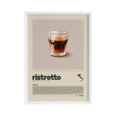 Imagem de Pintura Em Tela De Café Americano, Latte, Macchiato E Flat White, Ilus