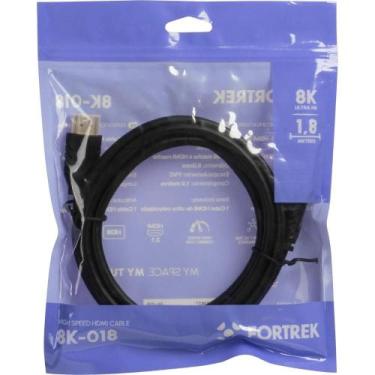 Imagem de Cabo HDMI 2.1 - 1.8 Metro - 8k 60hz / 4k Ultra Hd 120hz - Fortrex 8k-0