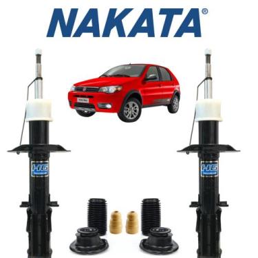 Imagem de Jogo Com 2 Amortecedor Dianteiro Palio Way Nakata + Kit Batente