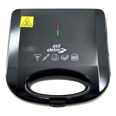 Imagem de Sanduicheira E Grill Preto Elétrica Misteira Lanche - Útil Eletro, 220