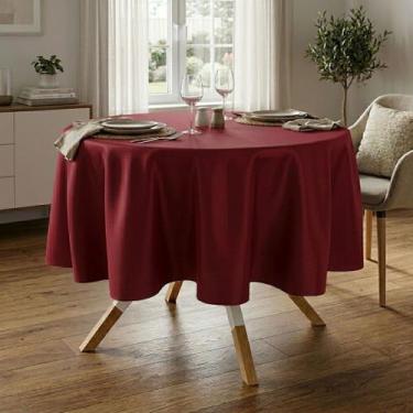 Imagem de Toalha de Mesa Redonda para Buffet em Oxford Marsala, 2,90