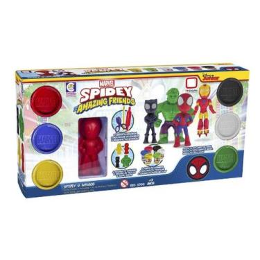 Imagem de Brinquedo Massinha De Modelar Marvel Spidey Amigos - Cotiplás 2700