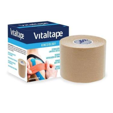 Imagem de Bandagem Kinesiology Tape Premium Bege 5Cmx5M Fisiovital