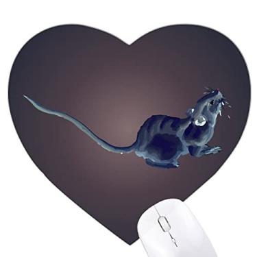 Imagem de Mousepad de coração inteligente do zodíaco chinês com inteligência de vitalidade e coração, tapete de borracha para escritório