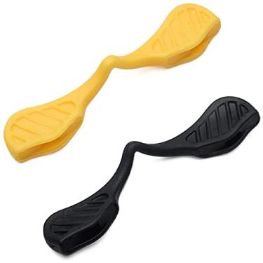 Imagem de Mryok 2 pares de almofadas de nariz de reposição para óculos de sol Oakley Hydra OO9229 - ajuste Asain amarelo e preto