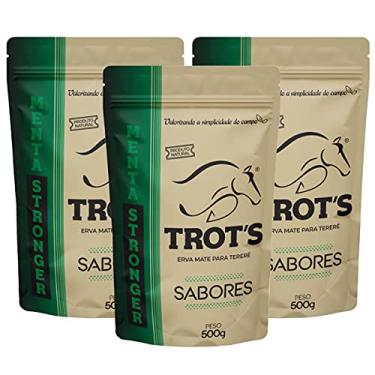 Imagem de Kit 3x Erva Mate Tereré Trot's Premium 500g Menta Stronger