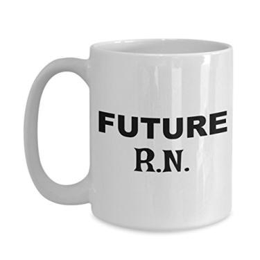 Imagem de Future R.N Gifts – Caneca de café Future R.N – Ideias de presente para mulheres ou homens enfermeiros – Presentes para um presente de formatura ou ensino médio