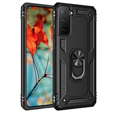 Imagem de Para o caso Samsung Galaxy S30 Plus, para Samsung Galaxy S21 Plus Case Celular com caixa de suporte magnético, proteção à prova de choque pesada (Color : Black)