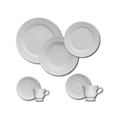 Imagem de Aparelho de Jantar, Chá e Sobremesa 42 Peças Germer Tassel em Porcelana – Branco