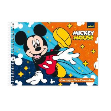 Imagem de Caderno Cartografia E Desenho Capa Dura 48 Folhas Disney Mickey Clássi