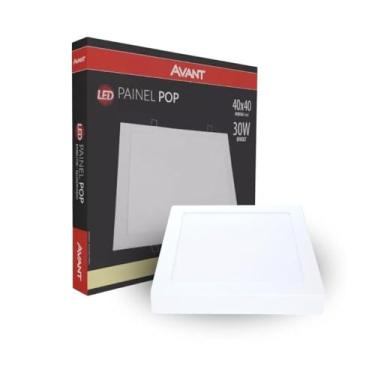 Imagem de AVANT 768290877 Painel Led , Pop, Sobrepor Quadrado 40. Ne4000 K, 30 W, Bivolt, 2400, Luz Neutra